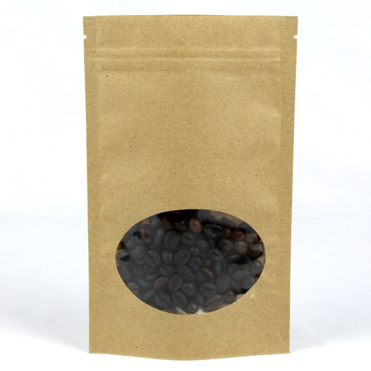 Stand Up Kraft Paper Bags With Window