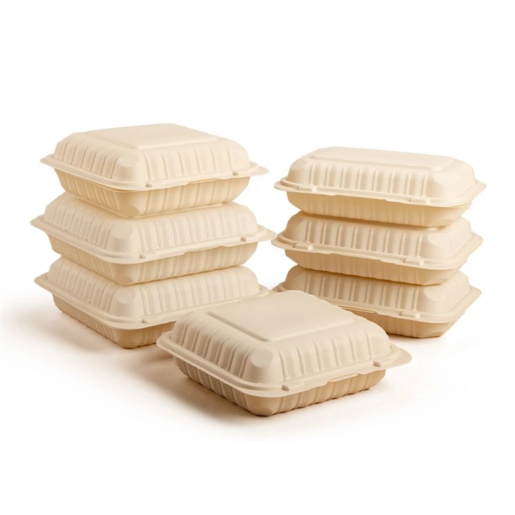 9x6 cali Pp Jednorazowy plastikowy pojemnik Pudełko na lunch z zamrażarką do kuchenki mikrofalowej Pojemnik do przechowywania żywności do układania w stosy z pokrywką zamykającą