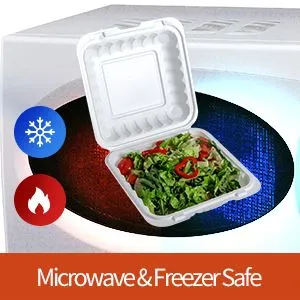 Jednorazowe ekologiczne pudełka na lunch