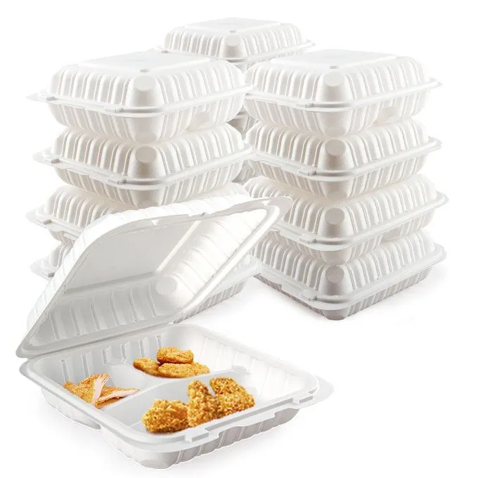 Cena fabryczna Czarny kwadrat Pokrywka na zawiasach Plastikowe opakowanie na żywność Smażone pudełka z kurczakiem Pojemnik na żywność do sklepu Deli