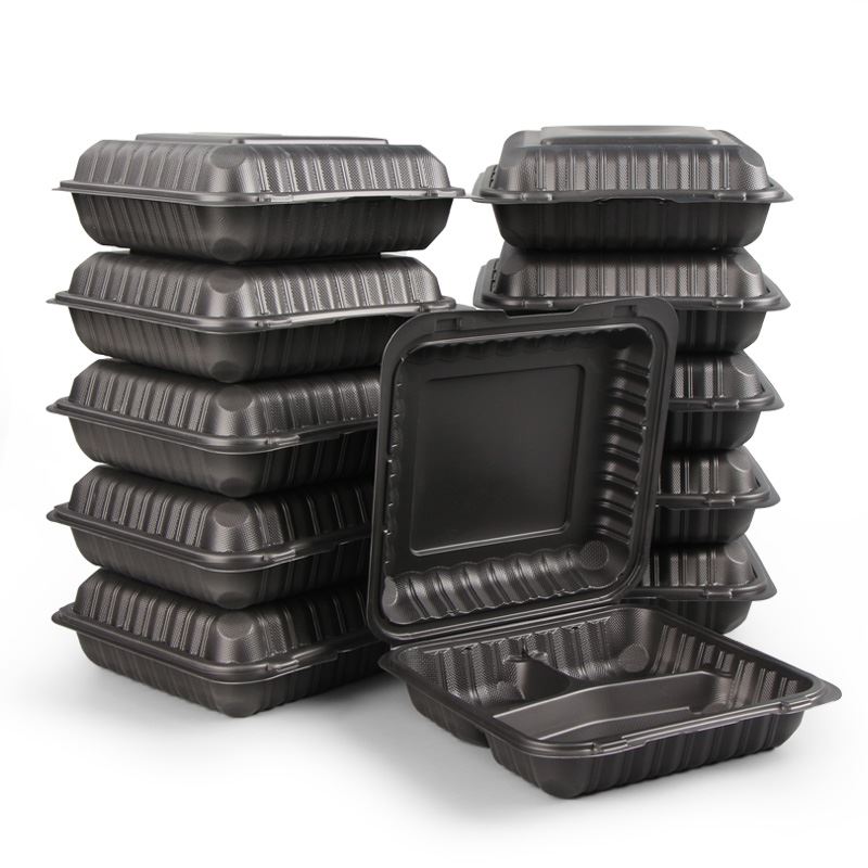 Clamshell dostosuj jednorazowe plastikowe pojemniki na żywność w mikrofalówce...