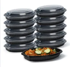 Pojemnik na żywność na wynos owalny, trwały, szczelny