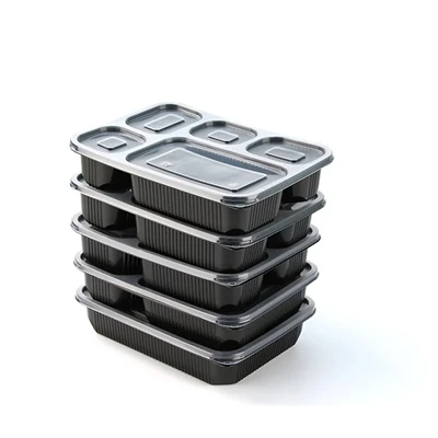 Bezpłatna próbka Czarnego pojemnika na lunch do restauracji Bento Box 2-przed...