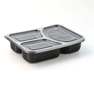Plastikowy pojemnik z 3 przegródkami